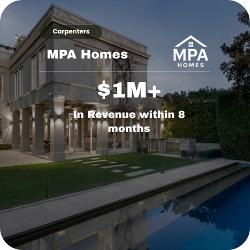 MPA Homes carpentry campaign results