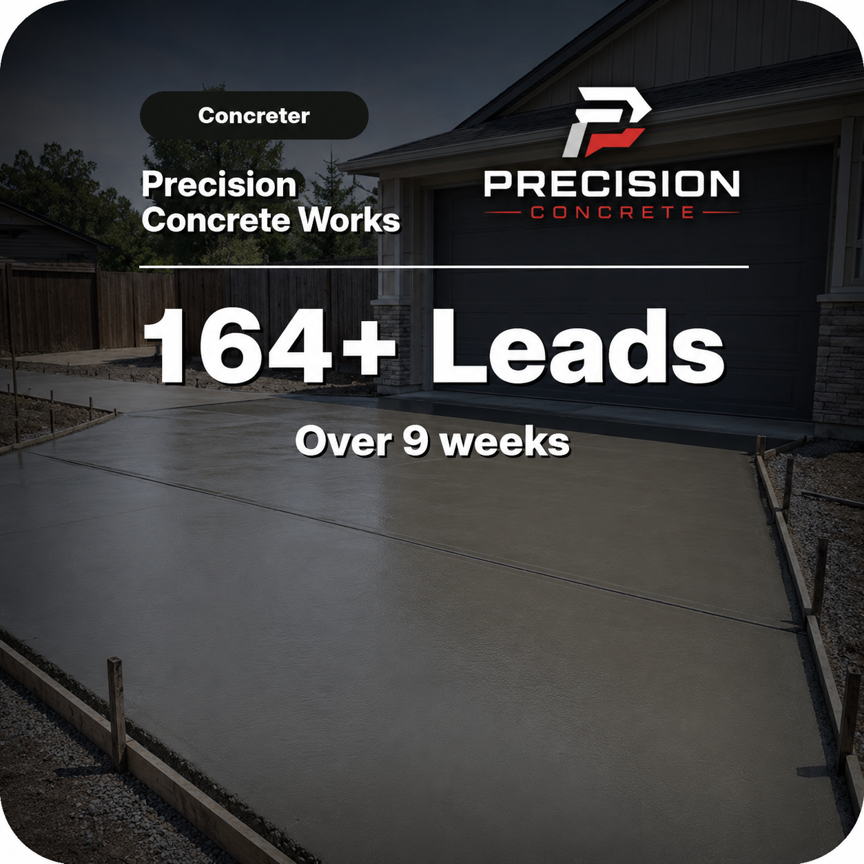 Precision Concrete Works campaign results